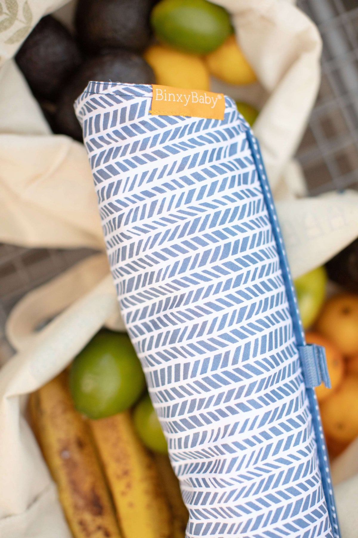Baby Shopping Cart Hammock | Blue Little Arrow Design