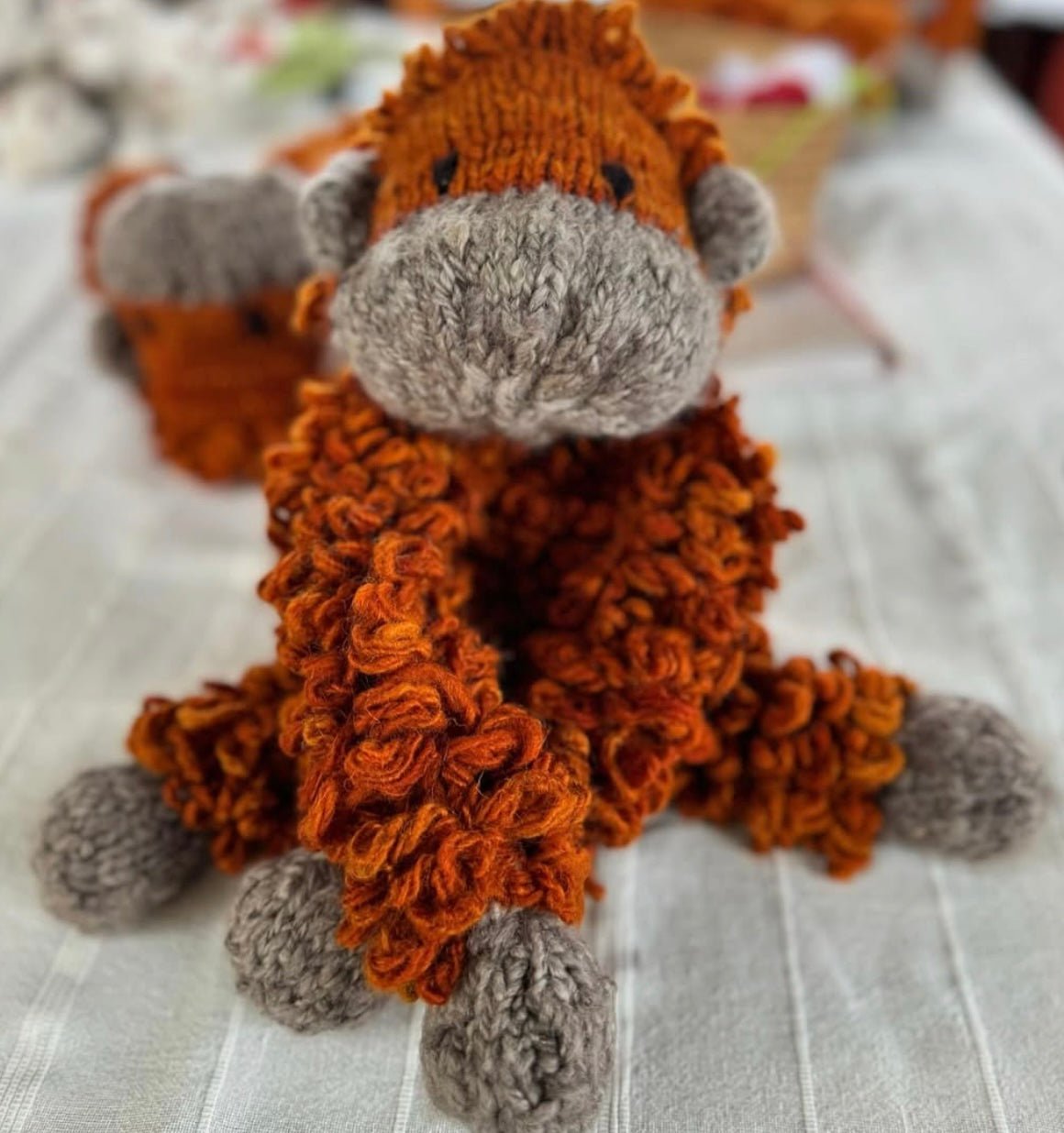 Wool Knit Buddy  | Opal the Orangutan
