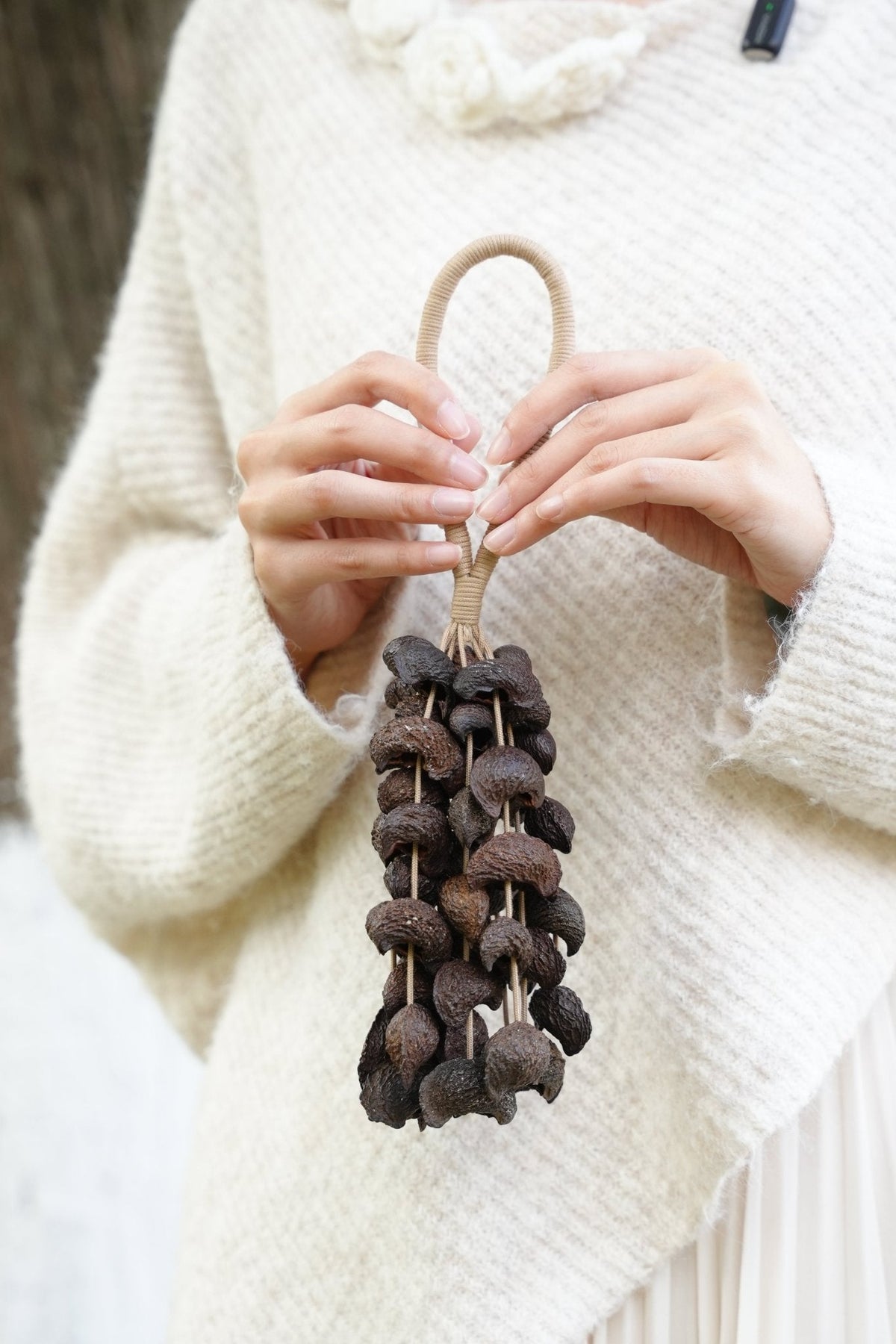 Seed Shaker | Handmade Moonin Seed Shell Hand Bell - Natural Rainforest Decor