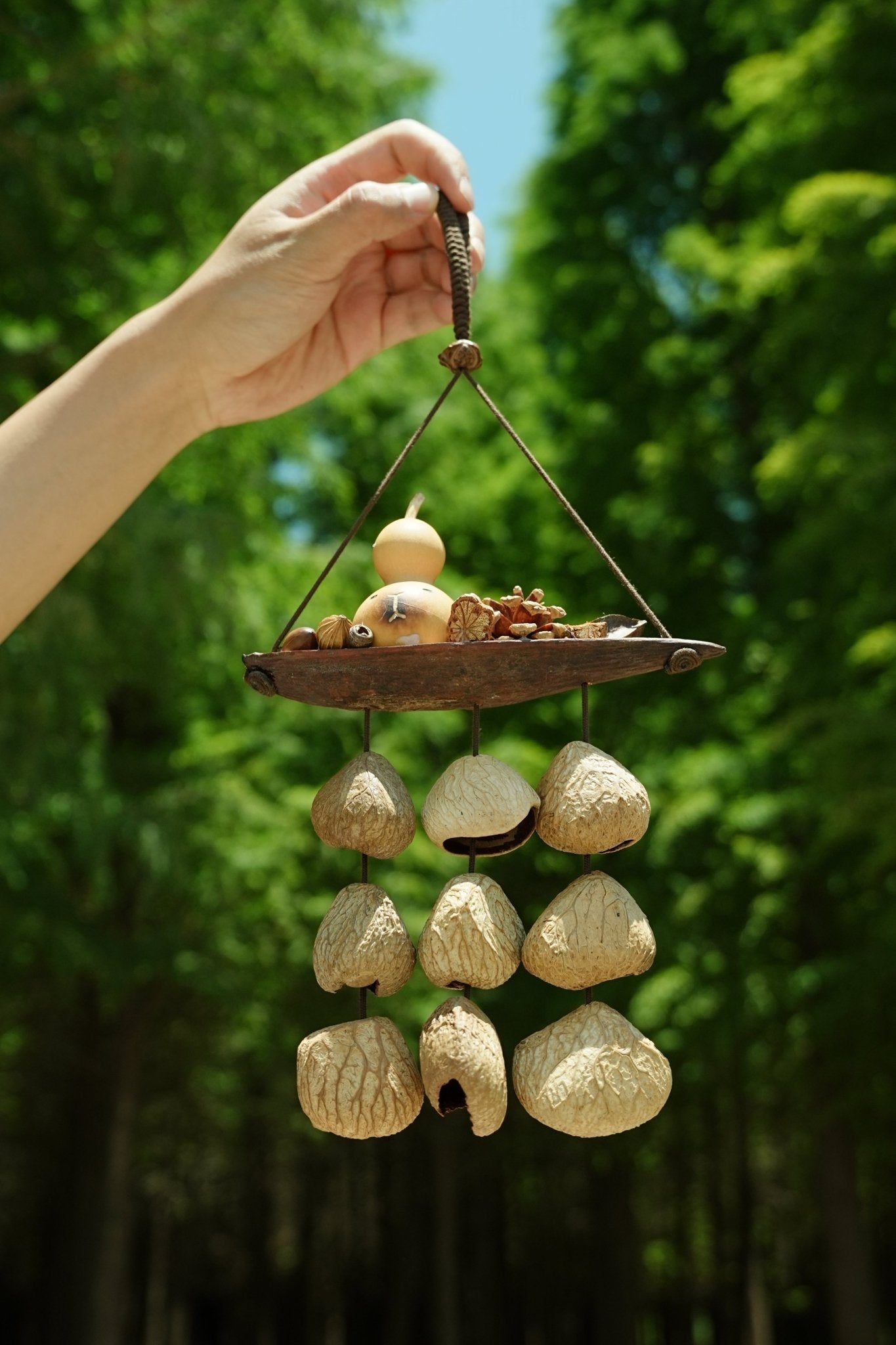"Lucky Gourd Ark" Gourd Seed Wind Chime