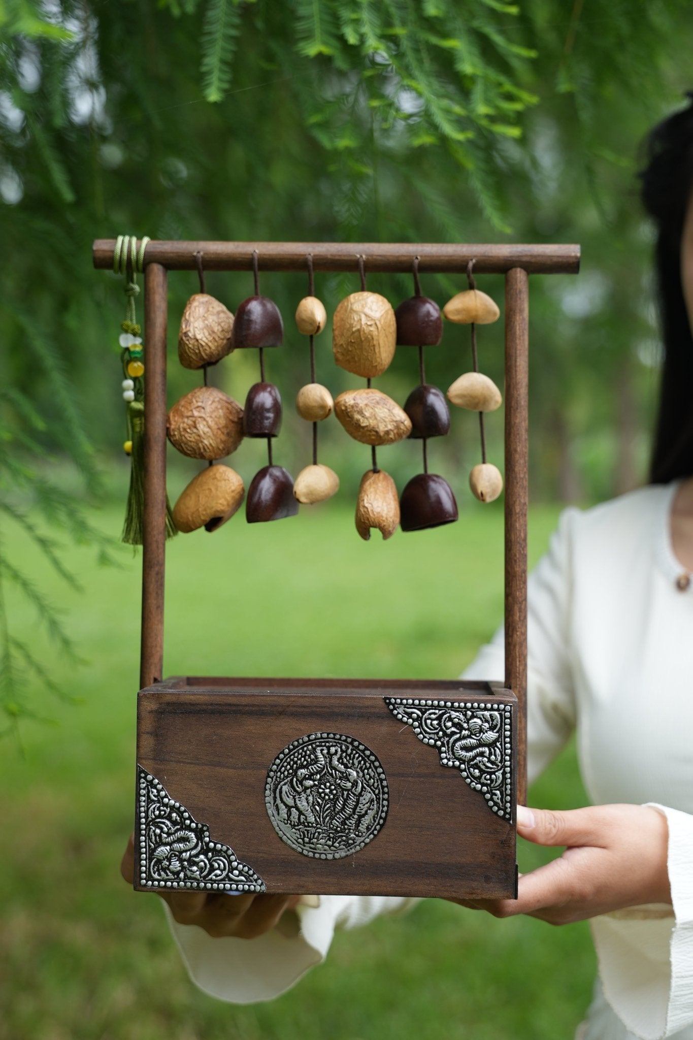 "Zen Sanctuary" Wood Tissue Box